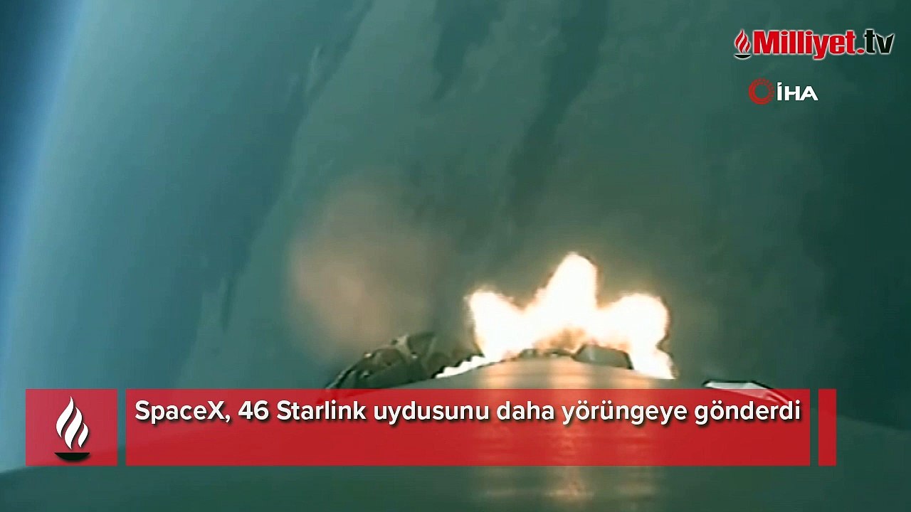 SpaceX, 46 Starlink uydusunu daha yörüngeye gönderdi
