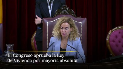 El Congreso aprueba la Ley de Vivienda por mayoría absoluta