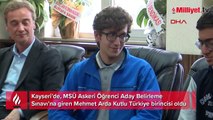 Mehmet Arda MSÜ sınavında Türkiye birincisi oldu
