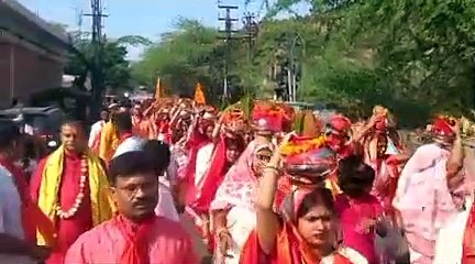 विभिन्न जगहों पर निकली कलश यात्रा में प्रकृति के संरक्षण का भी दिया संदेश