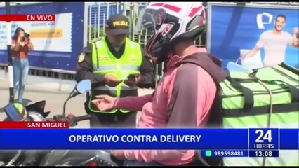 Realizan operativo contra motos delivery en San Miguel