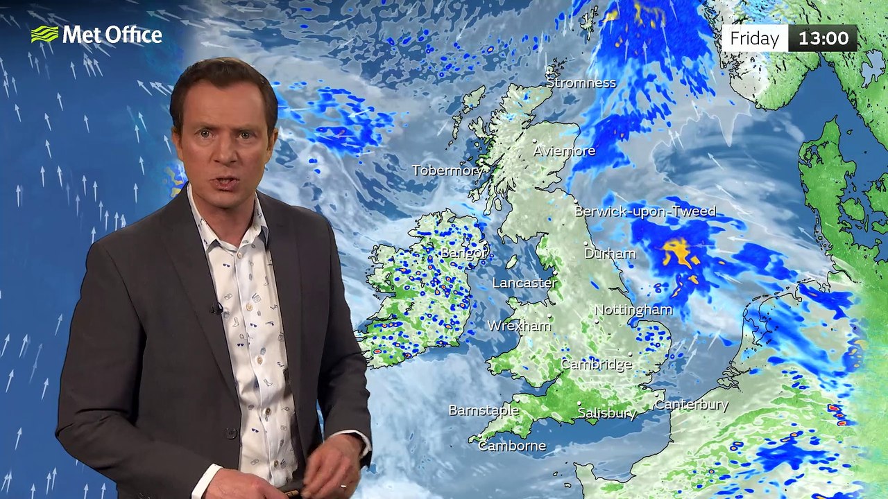 Met Office Evening Weather Forecast 27/04/23 – Turning Warmer