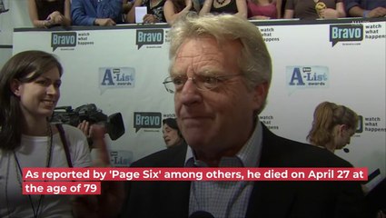 Legendary Talk Show Host Jerry Springer Is Dead