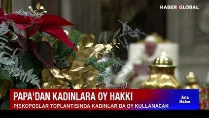 Download Video: Papa Franciscus'tan kadınlara piskoposlar toplantısında 