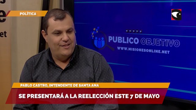 Pablo Castro, intendente de Santa Ana se presentará a la reelección este 7 de mayo