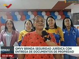 Carabobo | GMVV entrega 27 títulos de propiedad a familias de la comunidad Boca de Río