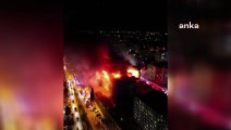 İzmir'de lüks rezidans cayır cayır yandı