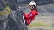 William and Kate abseil off cliff in Brecon Beacons