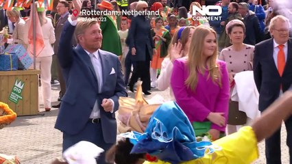 شاهد: الاحتفال بعيد ميلاد ملك هولندا في روتردام