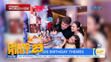 Birthday theme ng mga celebrity kids | Unang Hirit