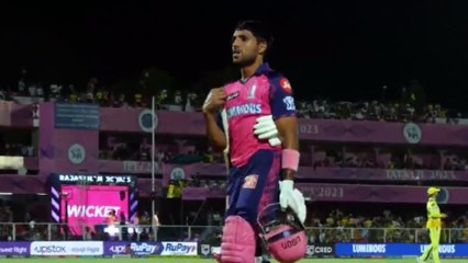 Dhoni nails the direct hit with an underarm throw to find Dhruv Jurel well short CSK vs RR IPL 2023