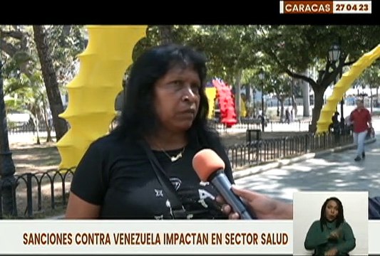 Ciudadanos reconocen que las sanciones imperiales contra Venezuela han afectado el sector salud