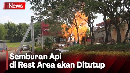 Semburan Api di Rest Area Cipali Tak Bisa Dipadamkan, Tol Ditutup Sementara🔥