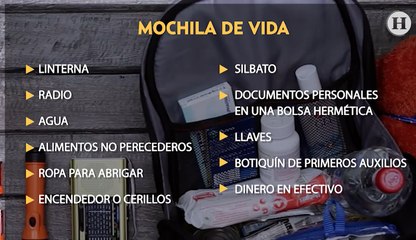 ¿Qué debe tener una mochila de vida?