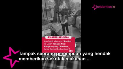 Viral Seorang Ibu Tolak Pemberian Makanan, Ditangkis hingga Berhamburan