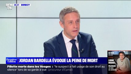 Des ministres accusent Jordan Bardella de raviver le spectre de la peine de mort