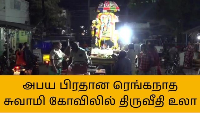 கரூர்: ரெங்கநாத சுவாமி கோவிலில் திருவீதி உலா!
