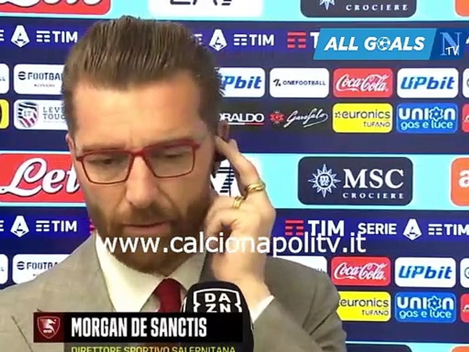 Napoli-Salernitana 1-1 30/4/23 intervista post-partita Morgan De Sanctis