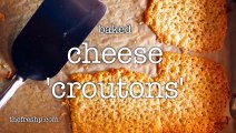 Baked Cheese 'Croutons'