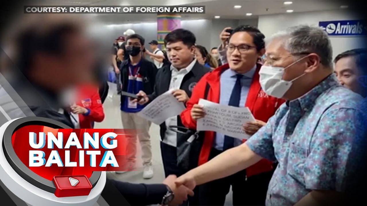 Unang batch ng mga Pinoy na inilikas mula sa Sudan, dumating na sa bansa nitong sabado | UB