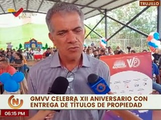 Más de 90 títulos de propiedad son entregados por la GMVV a familias del estado Trujillo