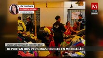 Reportan dos personas heridas en Michocán, una de las victimas es menor de edad