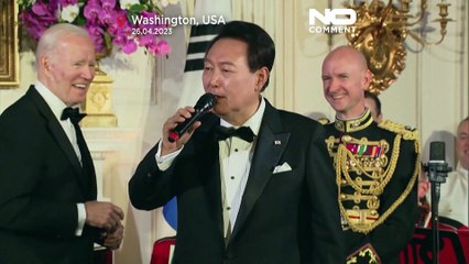 Watch: South Korea's President sings "American Pie"