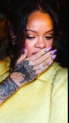 Rihanna and Asap Rocky leaving Caviar Kaspia restaurant in P