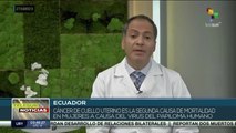 Cáncer de cuello uterino constituye segunda causa de mortalidad femenina en Ecuador