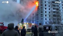 Ucraina, missili russi sulla citta' di Uman: almeno nove morti