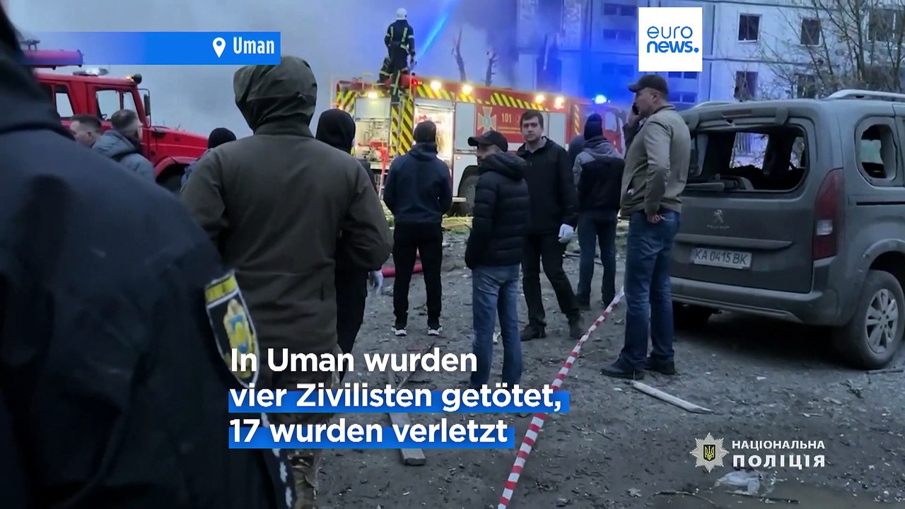 Mutter und Kind bei russischen Luftangriffen auf ukrainische Städte getötet