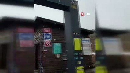 Uludağ’da nisan ayında kar sürprizi