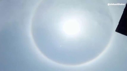 जौनपुर: सूर्य का अलौकिक दृश्य, देखकर हैरान हैं लोग