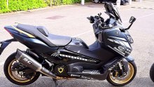 T MAX 560 TECH MAX NO STOCK Vs HONDA ADV 350 FULL STOCK EXHAUST SOUND SC PROJECT