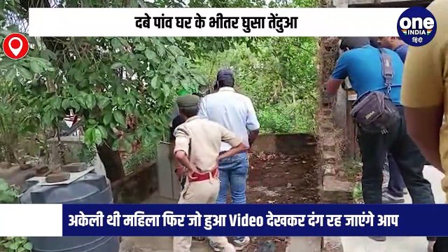 दबे पांव घर के भीतर घुसा तेंदुआ, अकेली थी महिला फिर जो हुआ Video देखकर दंग रह जाएंगे आप