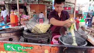 10 Years Old Kid Selling FRENCH FRIES  Hardworking Afghani Boy _ Street Food Afghani Fries Recipe