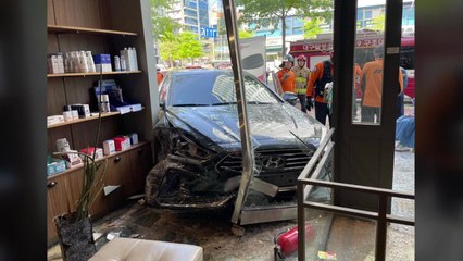 대구 달성군 동물병원에 승용차 돌진...다친 사람 없어 / YTN