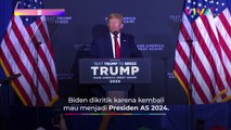 Biden Menolak Tua, Donald Trump: Dia Merobohkan AS