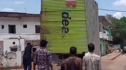 अशोकनगर: ईसागढ़ में नगर परिषद ने की अतिक्रमण हटाने की कार्यवाही