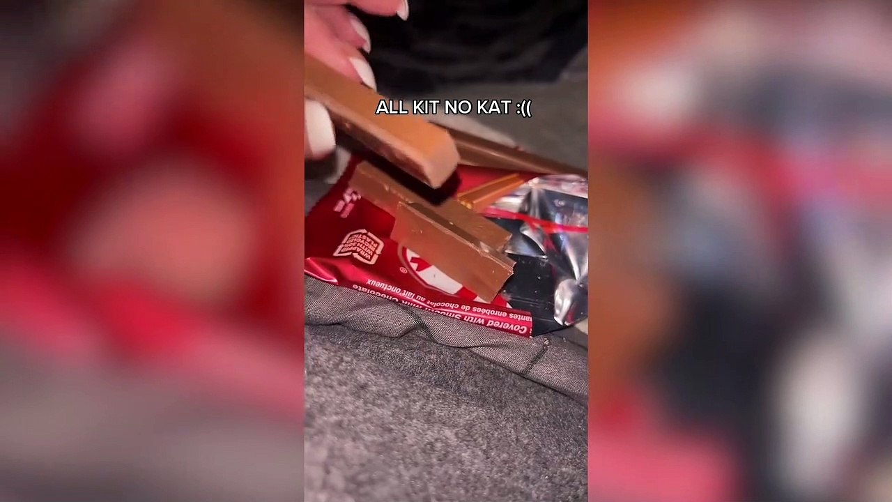 Kit Kat fan disappointed after biting into favourite chocolate bar and finding no WAFER inside