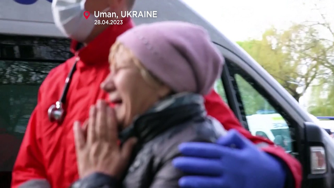 Watch: Deadly strike hits apartment building in Uman