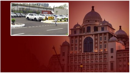 Telengana State Secretariat Parking Area..  ఎవరి పార్కింగ్ వారికే..