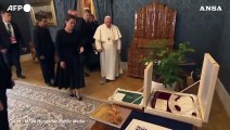 Papa in Ungheria, Francesco a colloquio con la presidente Novak