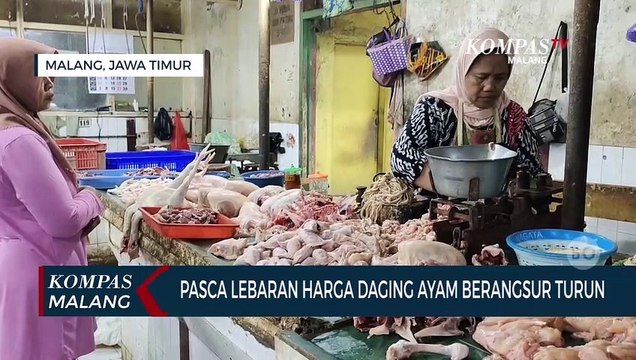 Pasca Lebaran Harga Daging Ayam Berangsur Turun