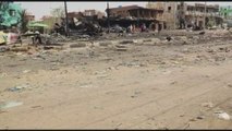 صور خاصة بـ #العربية لآثار الدمار بالسوق المركزي بمدينة بحري  #السودان