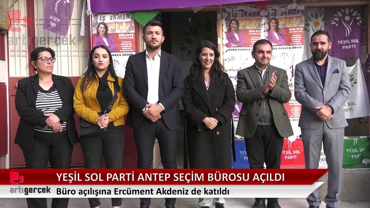 Yeşil Sol Parti Antep seçim büro açılışı gerçekleştirildi