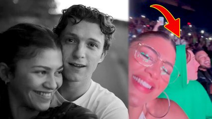 Zendaya A nd Tom Holland Enjoying An Usher Concert