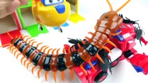 super wings tayo bus toys under attack by monster