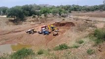 जीरन क्षेत्र के गोविंदपुरा गांव में धड़ल्ले से हो रहा लाल मिट्टी का अवैध उत्खनन