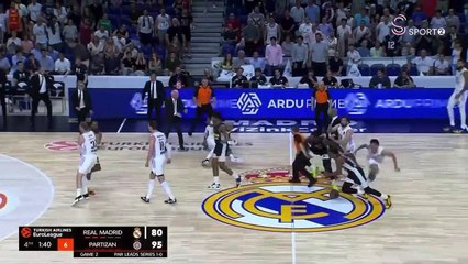 Real Madrid-Partizan maçında ortalık karıştı